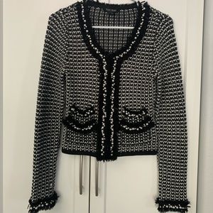 White House Black Market pearl beaded jacket
